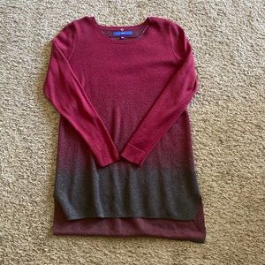 Apt 9 Maroon and Gray Sweater Dress